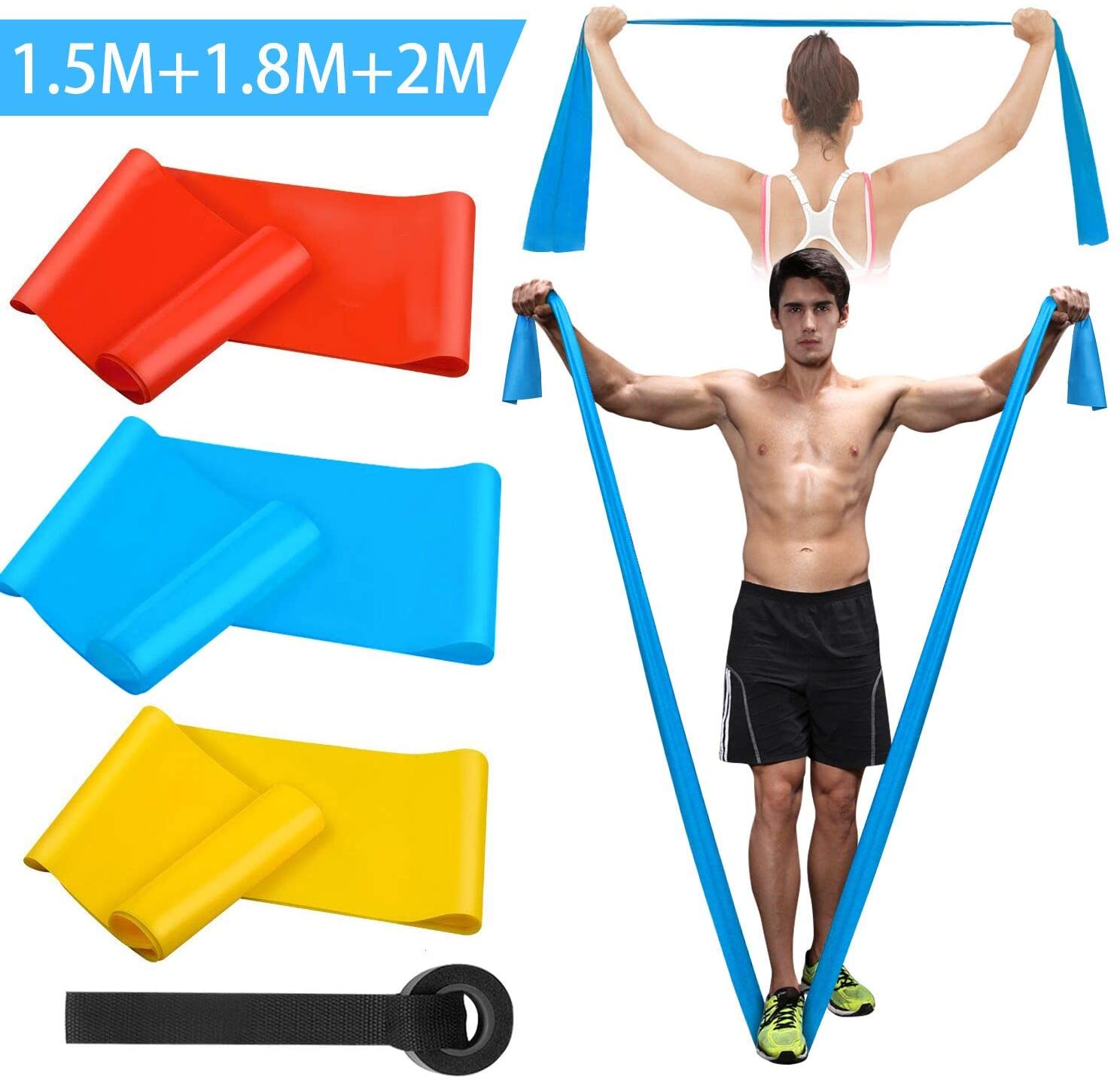 Milanaise Mesh Band - Pita Kebugaran Elastis 3 Buah Pita