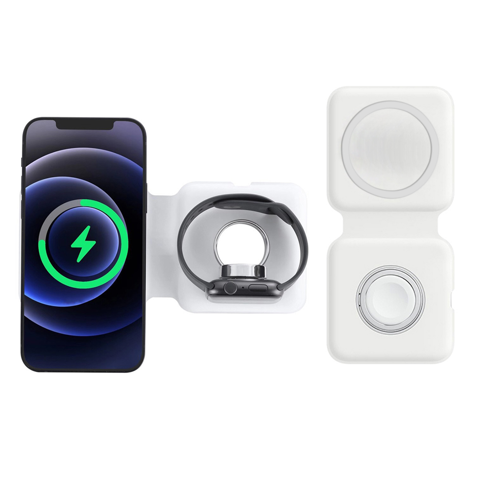 Smartwatch X - 2IN1 Magsafe duo Magnetic Nirkabel Charger