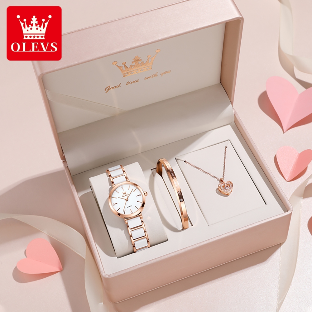 Accessories With Watch - Jam Tangan Wanita OLEVS 5877 Mewah