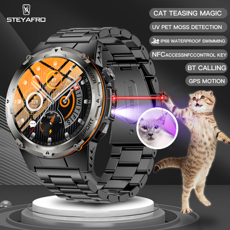 Smartwatch Face - Jam Tangan Pintar Militer NFC Pria