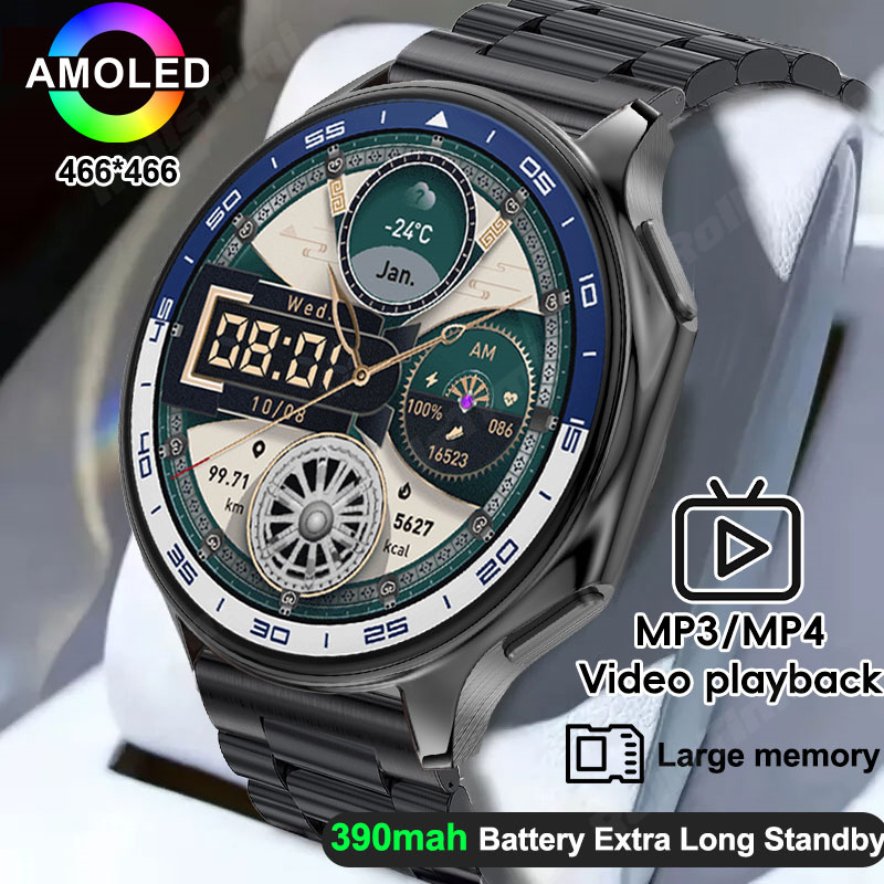 Smartwatch X - Jam tangan pintar AMOLED 1.43 pemutar