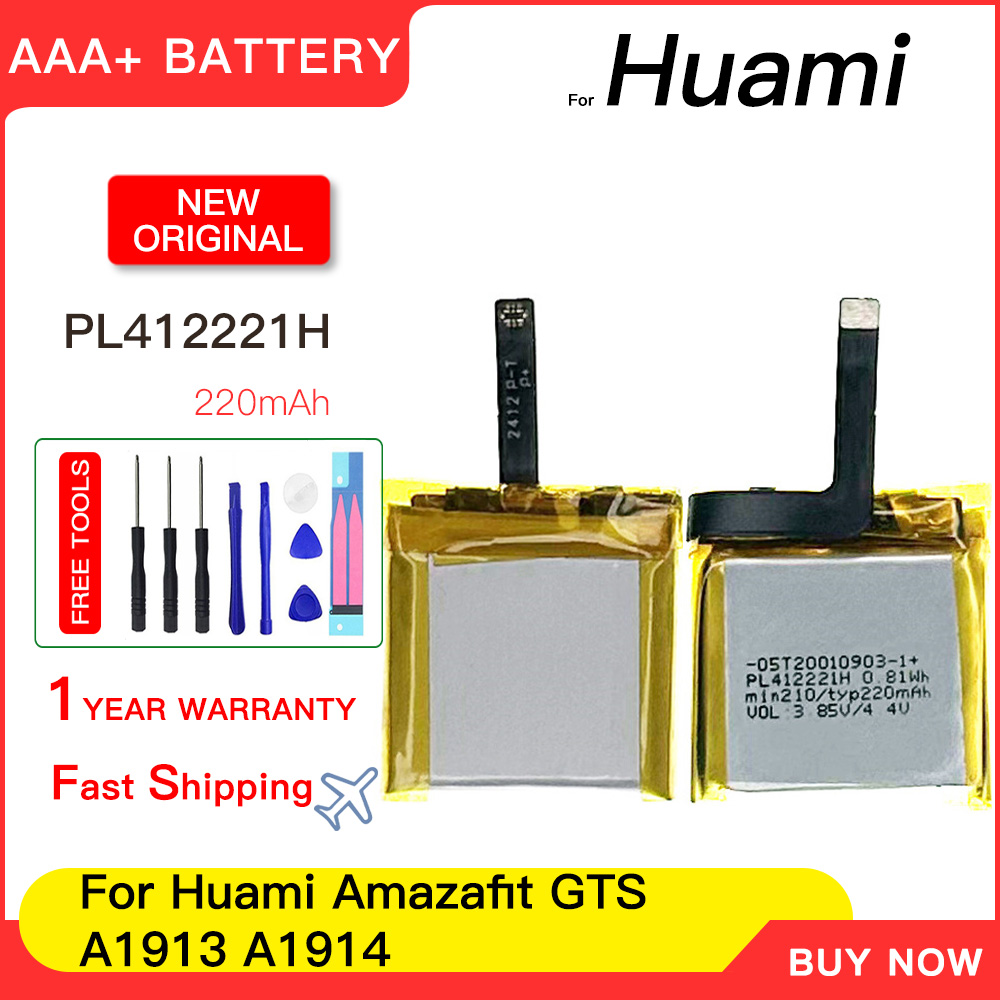 Smartwatch A1914 - Baterai Baru 100% Asli 220MAh PL412221H