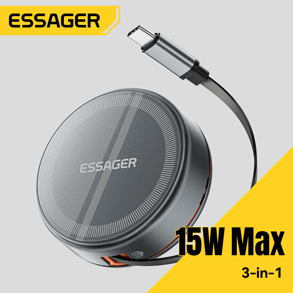 Wireless Charger Watch - Essager Pengisi Daya Nirkabel Magnetik 15W