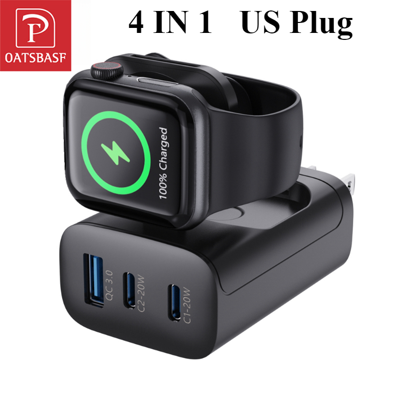 Wireless Charger Watch - Oatsbasf adaptor pengisi daya nirkabel QC3.0,