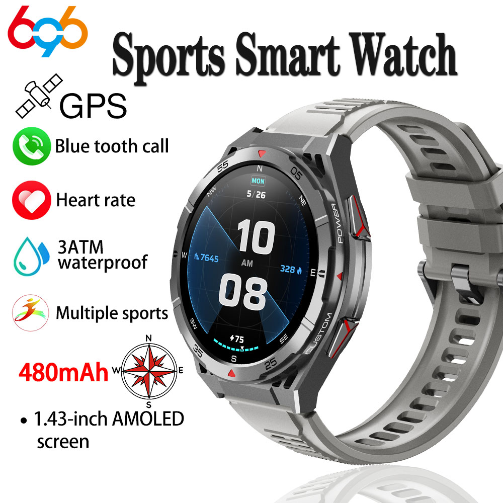 Jam tangan pintar olahraga GPS - Smartwatch Face ulasan dan harga