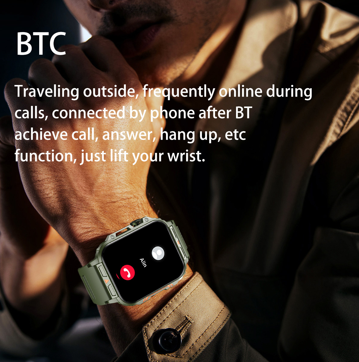 Jam tangan pintar militer pria - Smartwatch Face ulasan dan harga