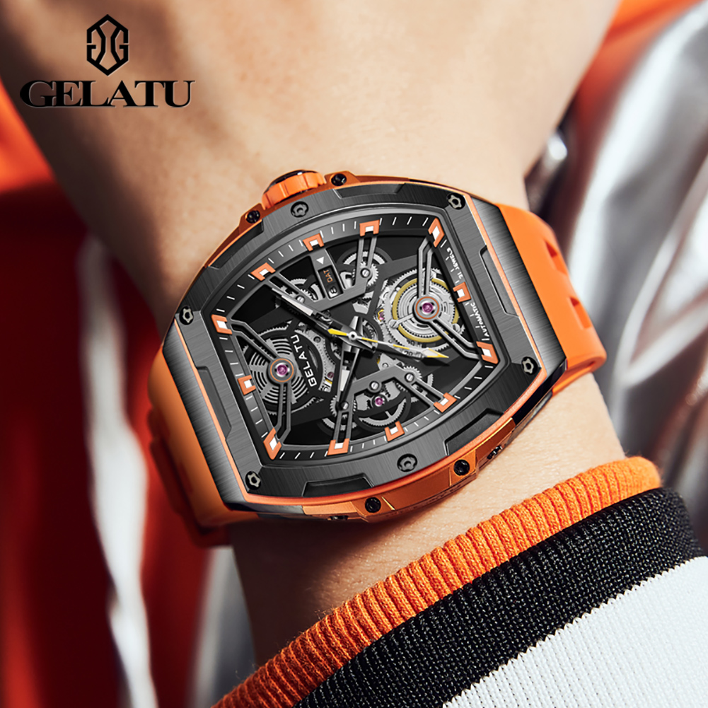 GELATU Jam Tangan Pria Jam Tan - Accessories With Watch ulasan dan harga