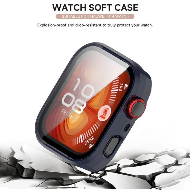 Casing PC Silikon + Kaca untuk - Huawei Smartwatch Accessories ulasan dan harga