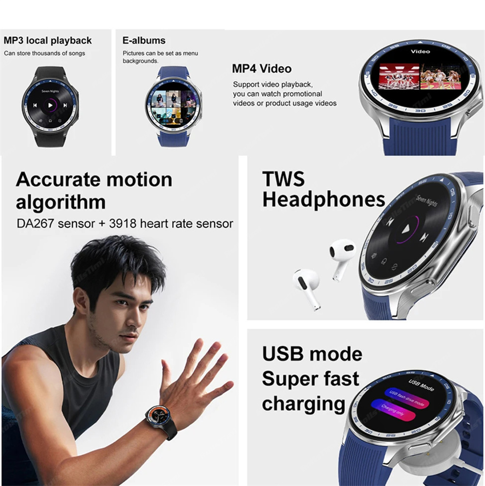 Jam tangan pintar AMOLED 1.43  - Smartwatch X ulasan dan harga