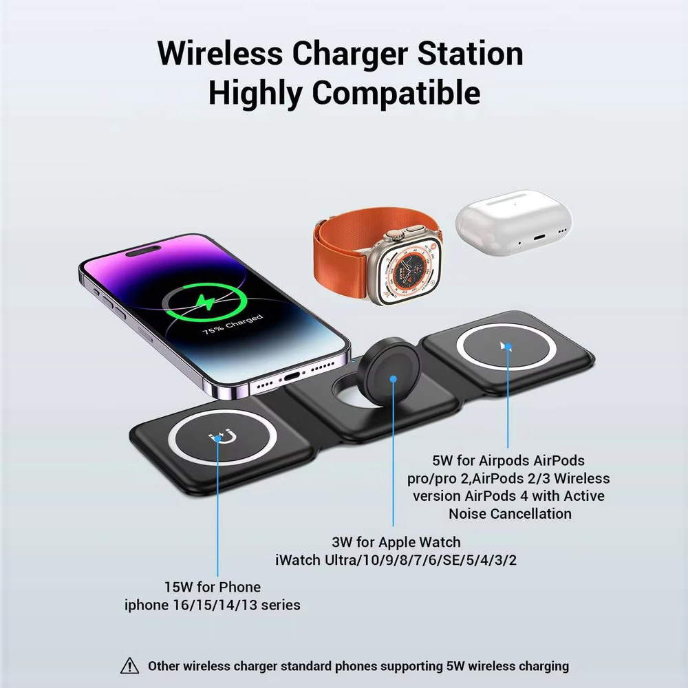 Pengisi Daya Nirkabel Lipat Ma - Wireless Charger Watch ulasan dan harga