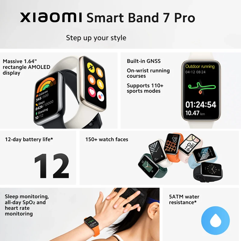 Xiaomi Smart Band 7 Pro 1.64 ' - Smartwatch Face ulasan dan harga