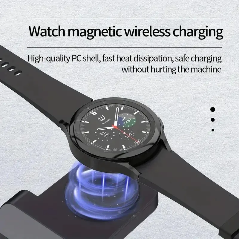 Stasiun pengisian daya 3 dalam - Wireless Charger Watch ulasan dan harga