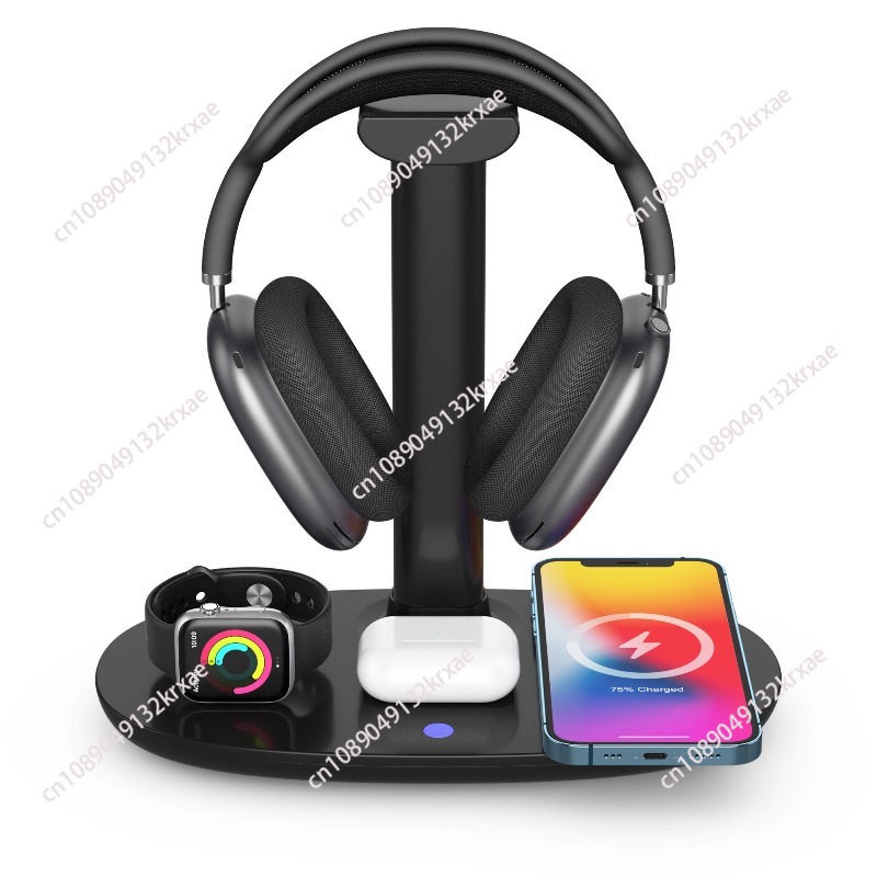 Stand Headphone 4in1 untuk Air - Wireless Charger Watch ulasan dan harga