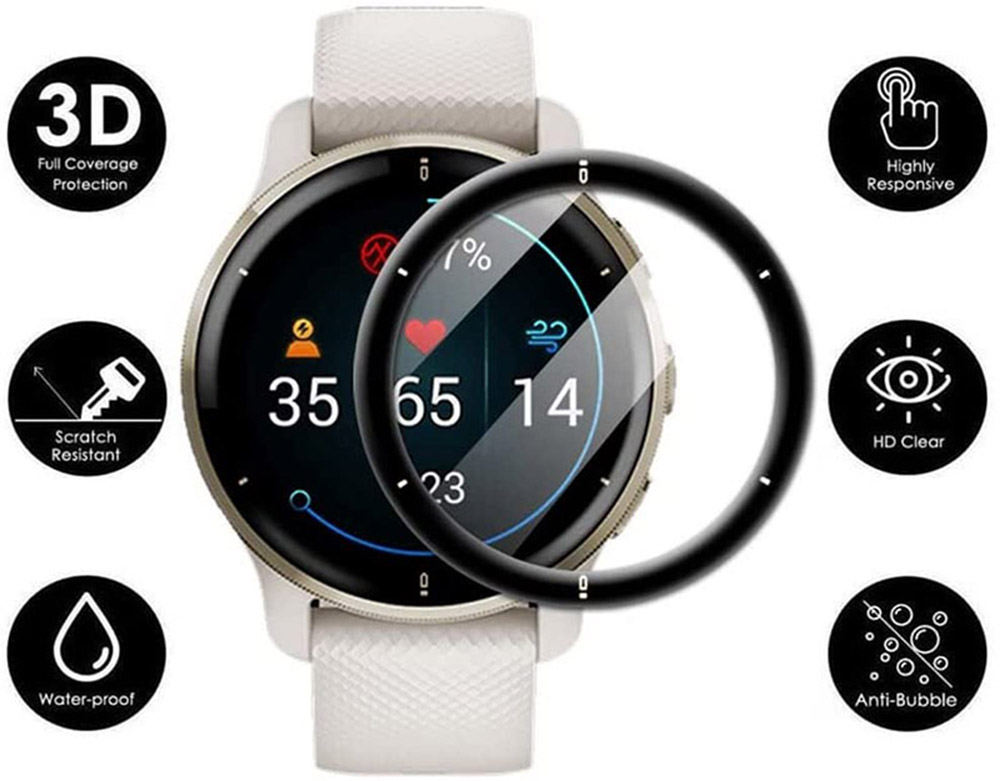 Film Pelindung Tepi Melengkung - Garmin Smartwatch Accessories ulasan dan harga