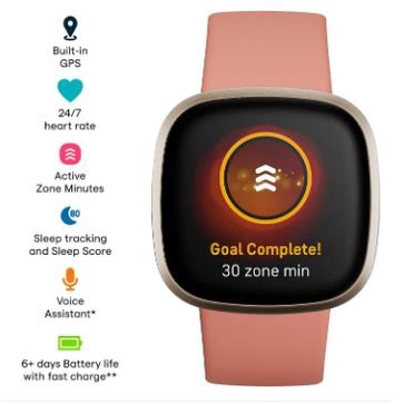 Fitbit Versa 3 Jam Tangan Pint - Smartwatch X ulasan dan harga