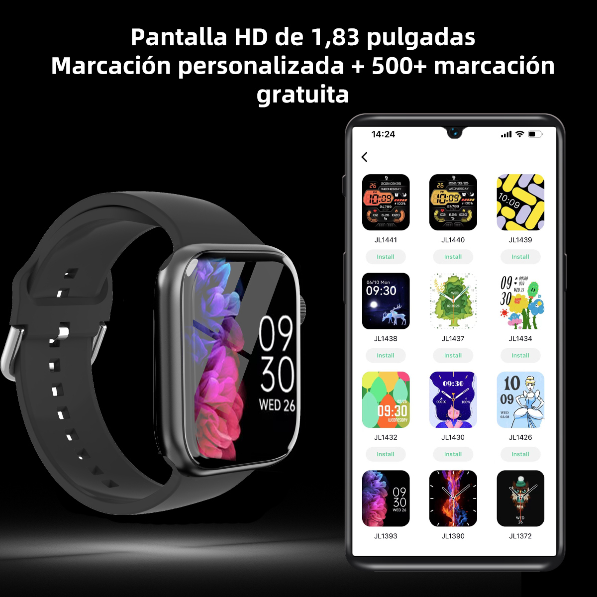 Jam tangan pintar olahraga mod - Smartwatch Face ulasan dan harga
