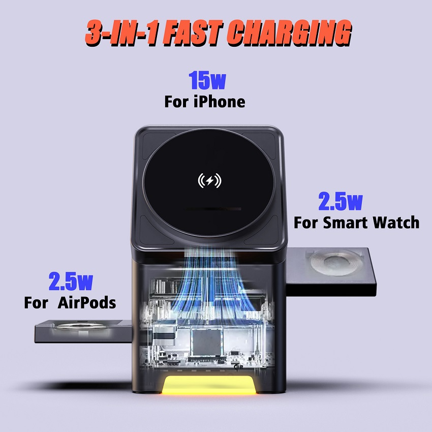 Pengisi Daya Nirkabel Magnetik - Wireless Charger Watch ulasan dan harga