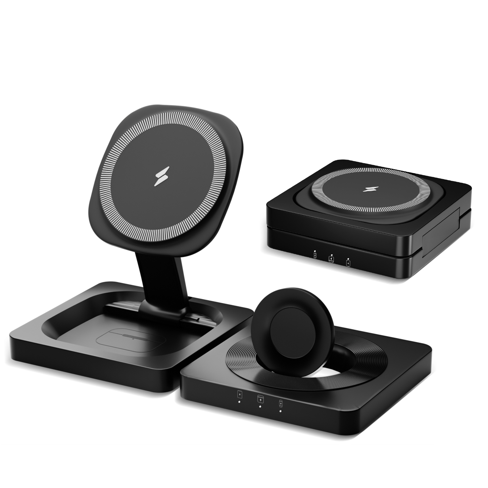 Pengisi Daya Nirkabel 3 In 1 1 - Smartwatch X ulasan dan harga